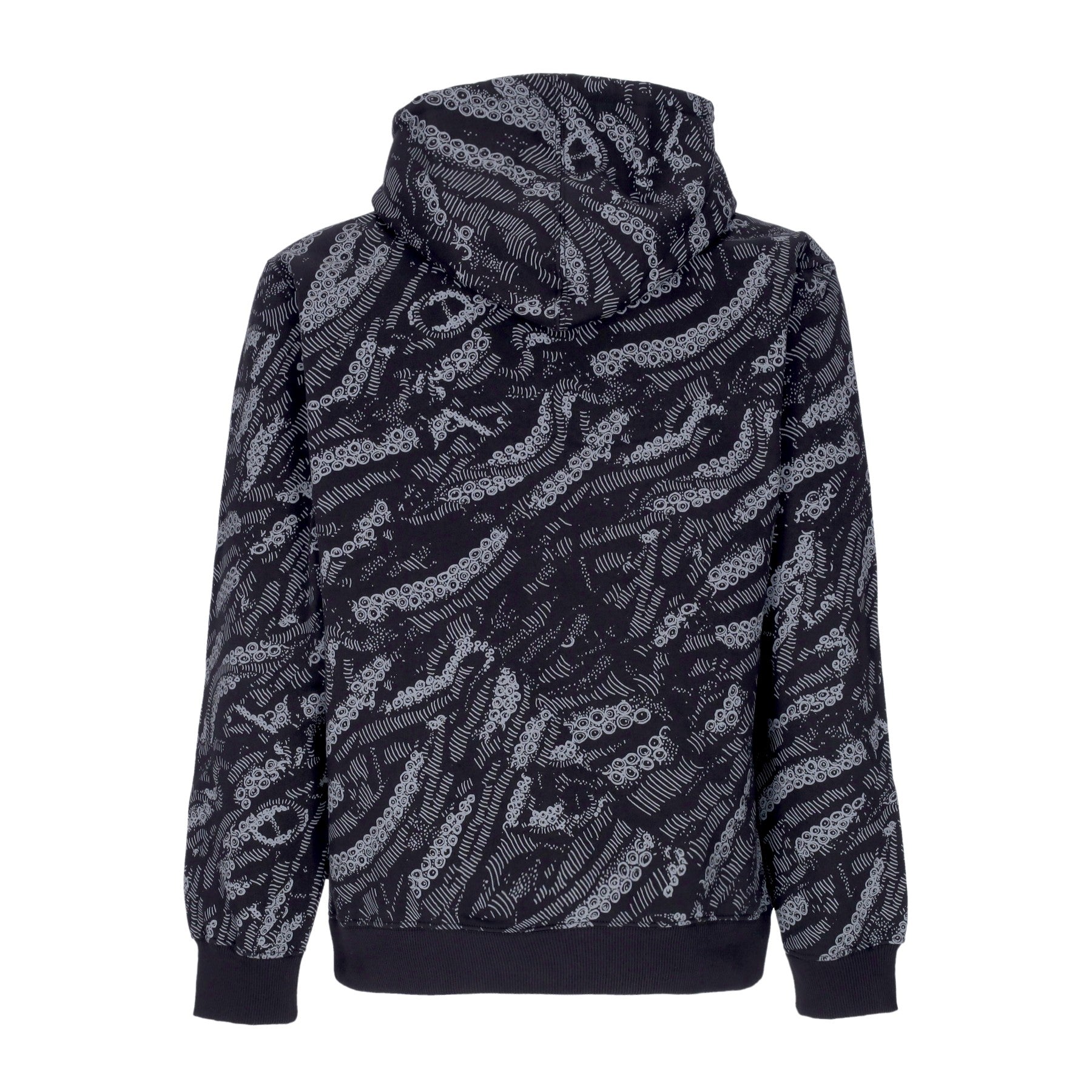 Octopus, Felpa Cappuccio Uomo Deco Hoodie, 