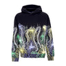 Octopus, Felpa Cappuccio Uomo Fireworks Hoodie, Black