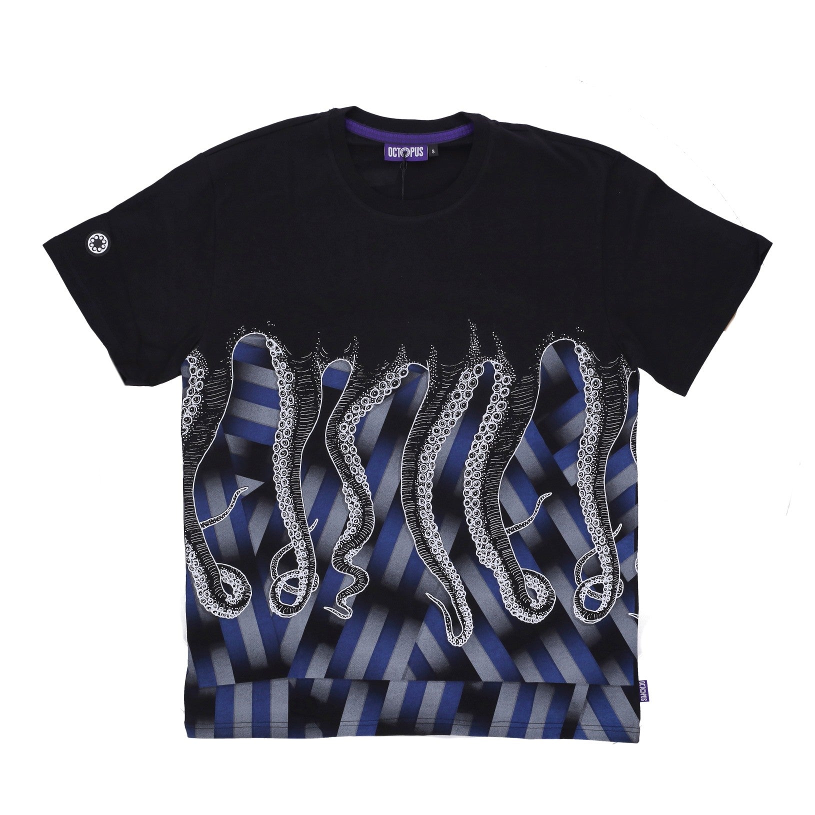 Octopus, Maglietta Uomo Dazzle Tee, Black