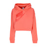 Nike, Felpa Cappuccio Corta Donna Sportswear Fleece Pullover Crop Hoodie, Magic Ember