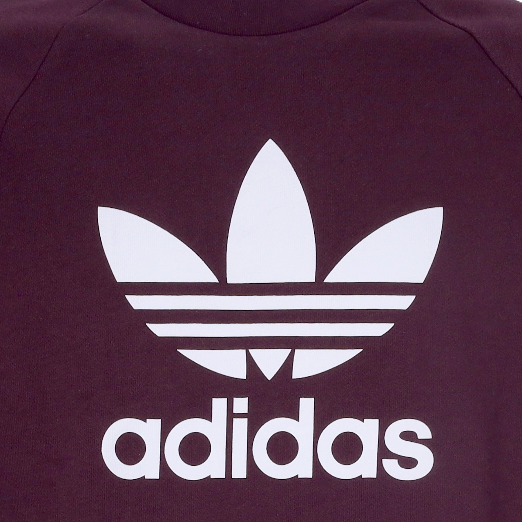 Adidas trefoil sweatshirt maroon best sale