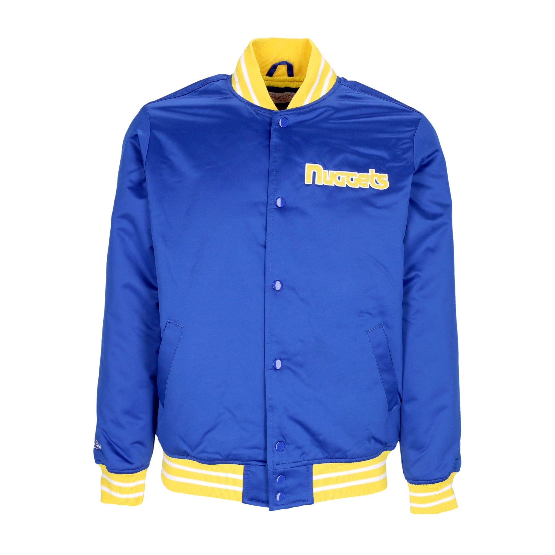 Mitchell & Ness, Giubbotto Bomber Uomo Nba Heavyweight Satin Jacket Dennug, Original Team Colors