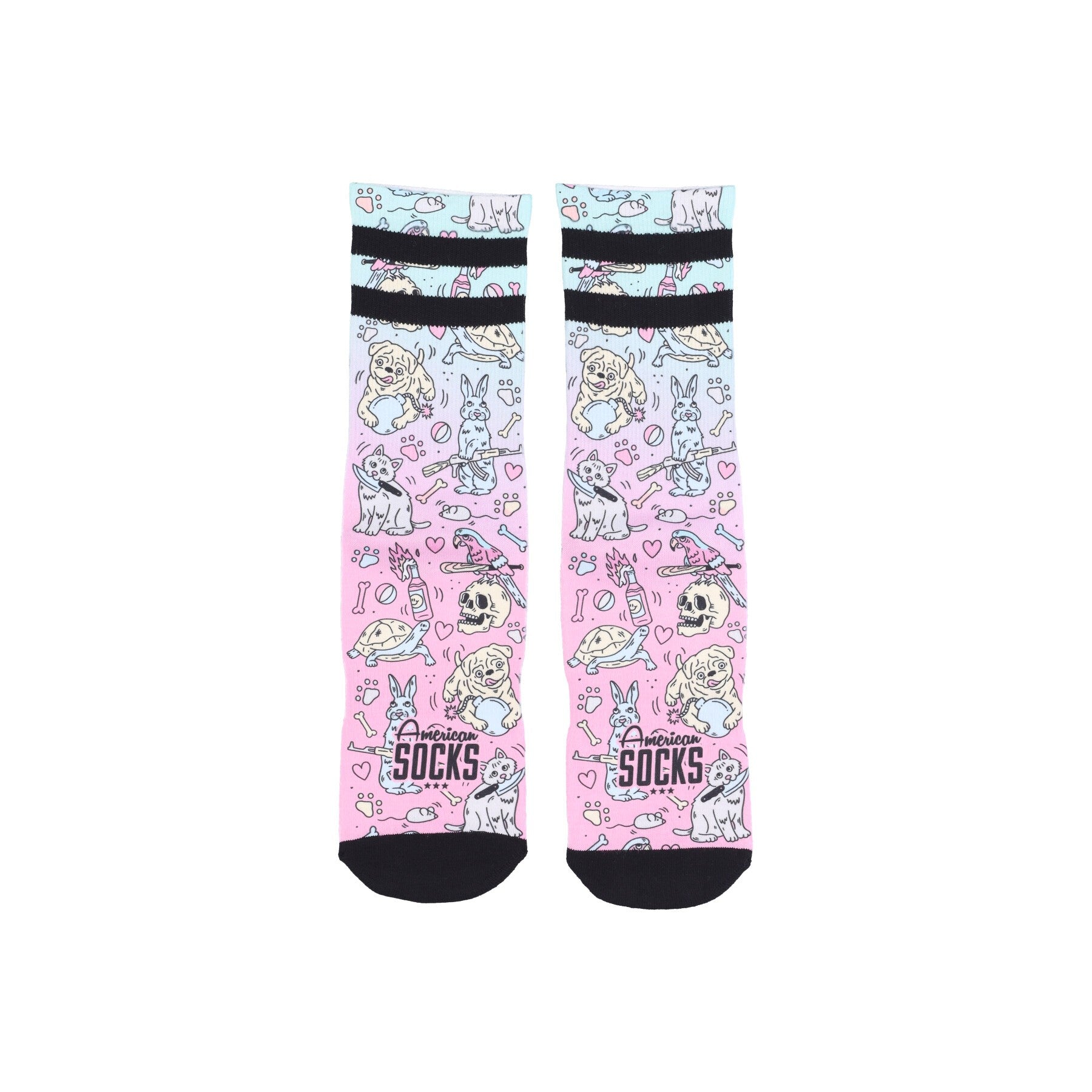 American Socks, Calza Media Uomo Signature Pet Revolution, Light Pink