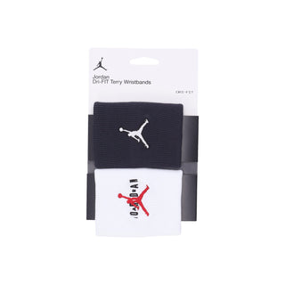 Jordan Nba, Polsino Uomo Dri Fit Terry Wristbands, Black/white