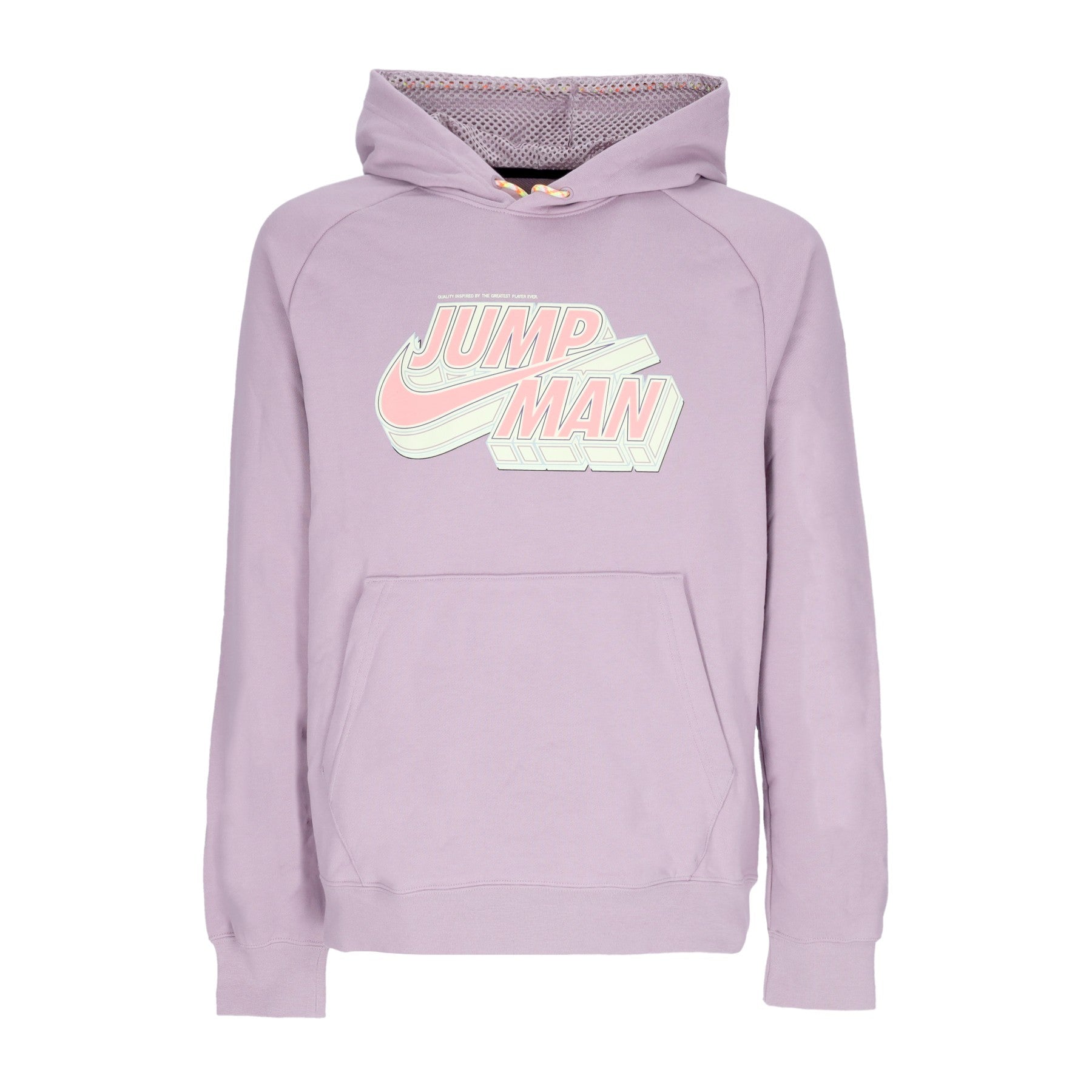 Jordan, Felpa Leggera Cappuccio Uomo Jumpman Fleece Pullover Hoodie, Plum Fog