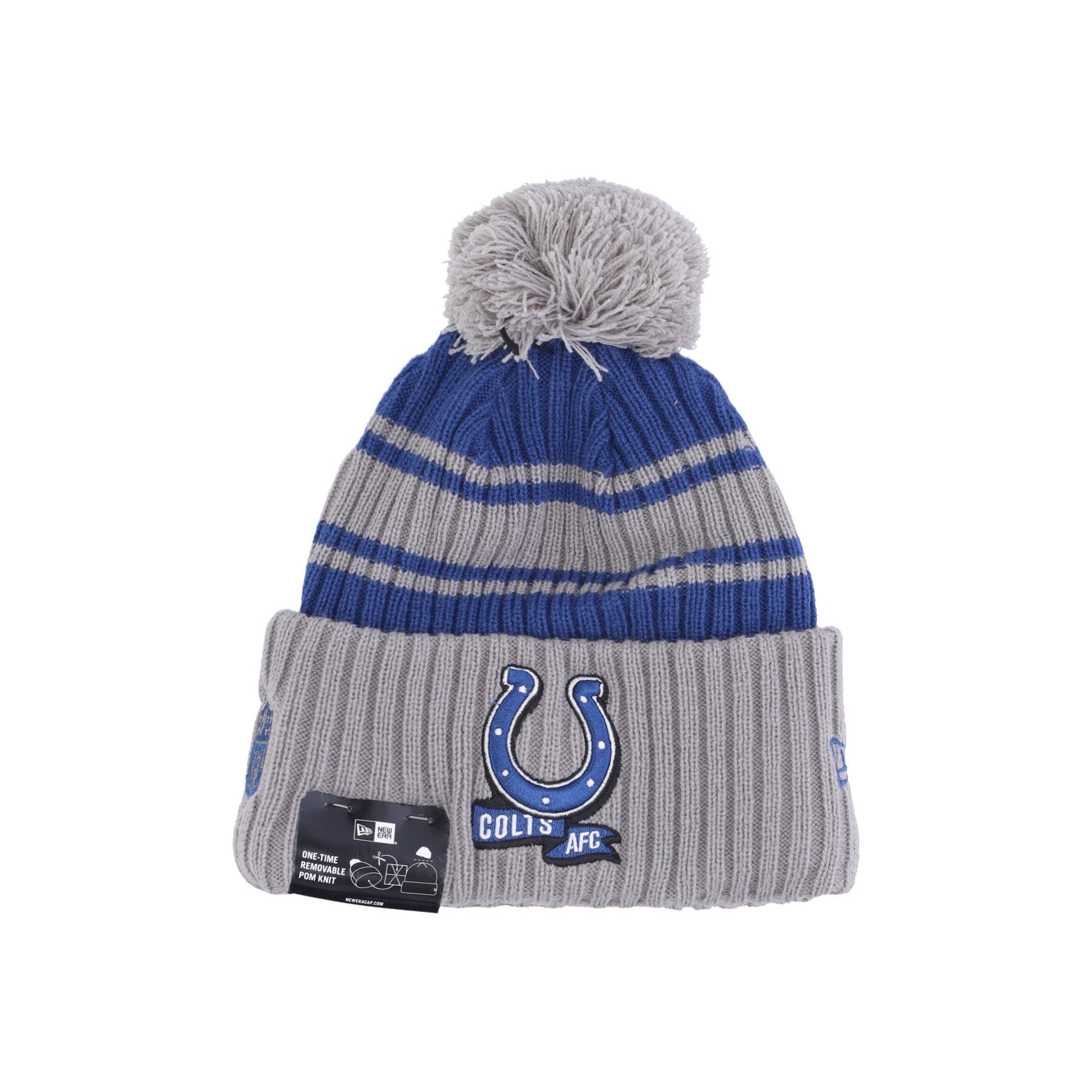 New Era, Cappello Pom Pom Uomo Nfl Sideline Sport Knit Cw Indcol, Original Team Colors