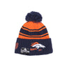 New Era, Cappello Pom Pom Uomo Nfl Sideline Sport Knit Cw Denbro, Original Team Colors