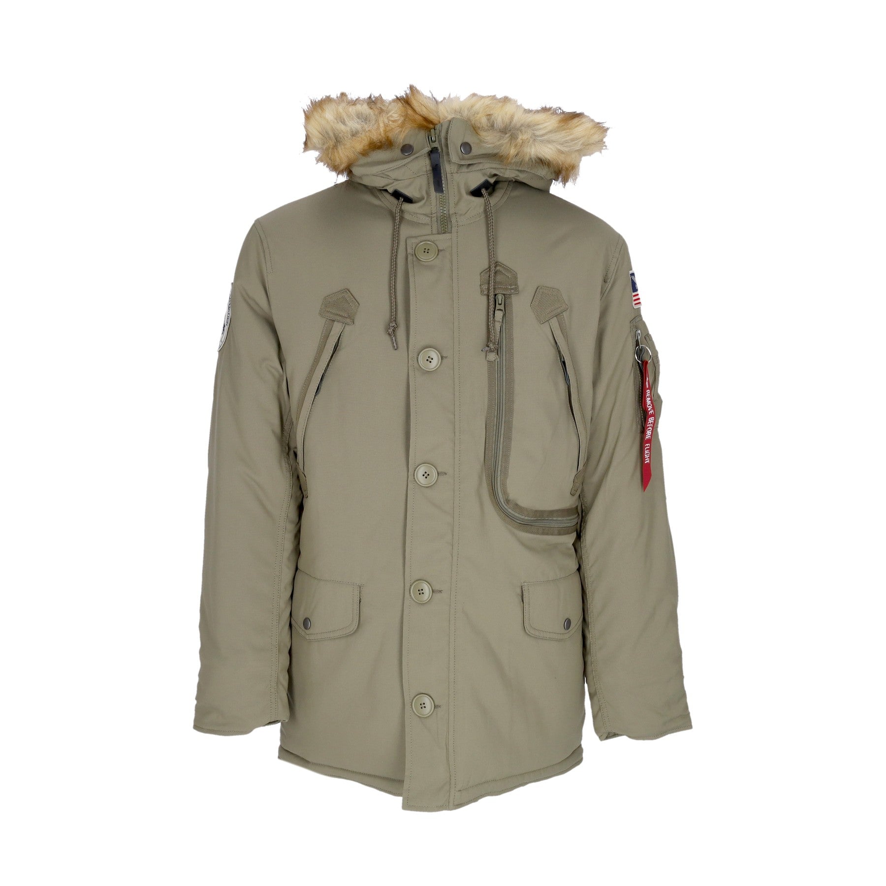 Alpha Industries, Giaccone Lungo Uomo Polar Jacket, Stratos