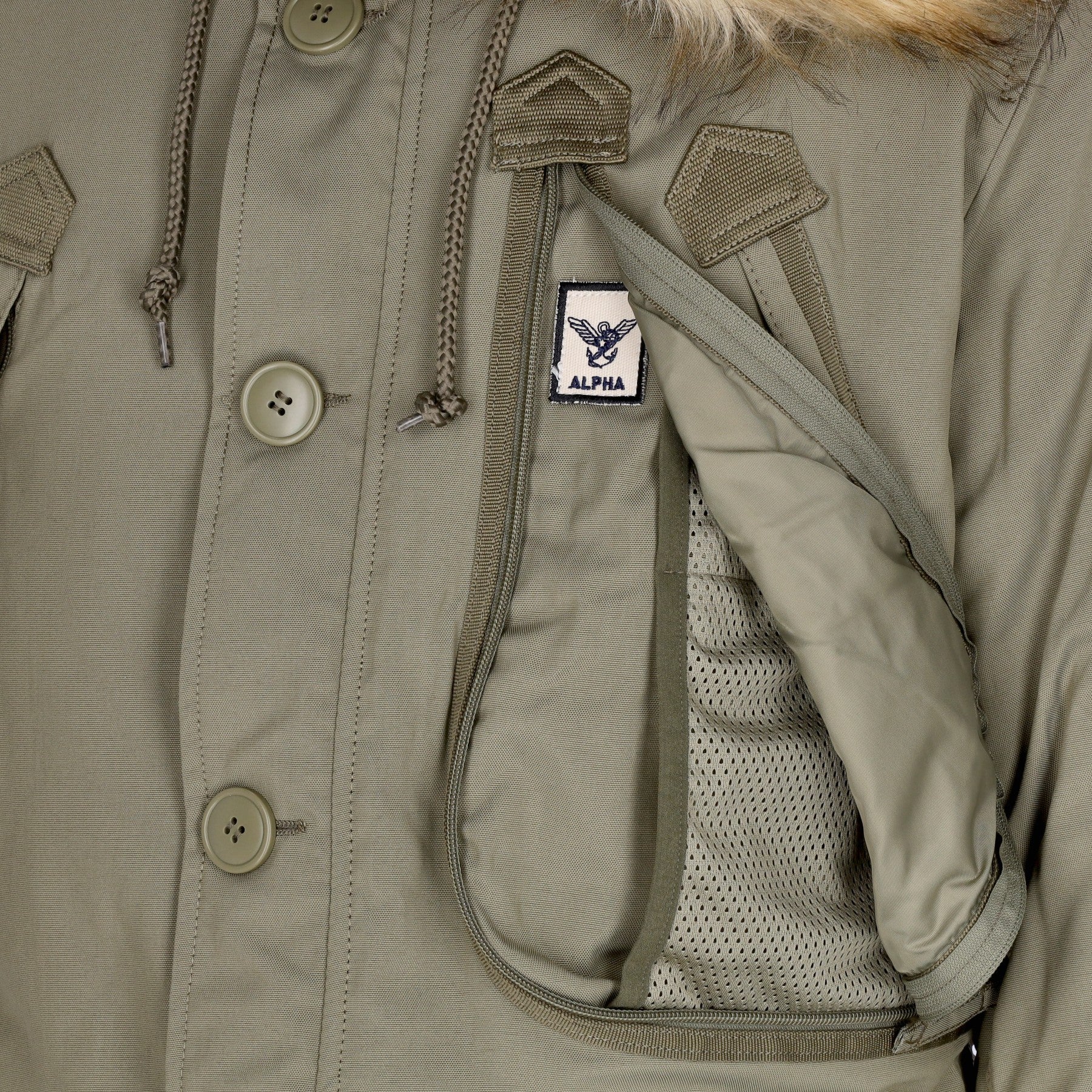 Alpha Industries, Giaccone Lungo Uomo Polar Jacket, 