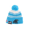 New Era, Cappello Pom Pom Uomo Nfl Sideline Sport Knit Carpan, Chrome White/original Team Colors