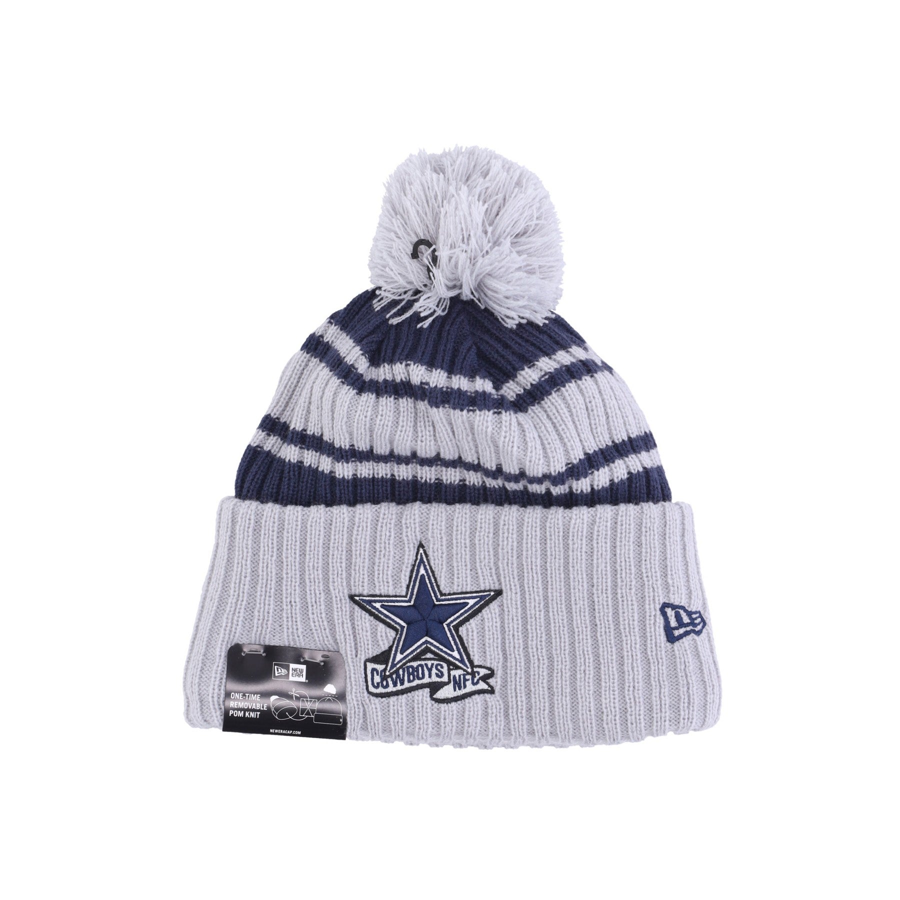 New Era, Cappello Pom Pom Uomo Nfl Sideline Sport Knit Cw Dalcow, Original Team Colors