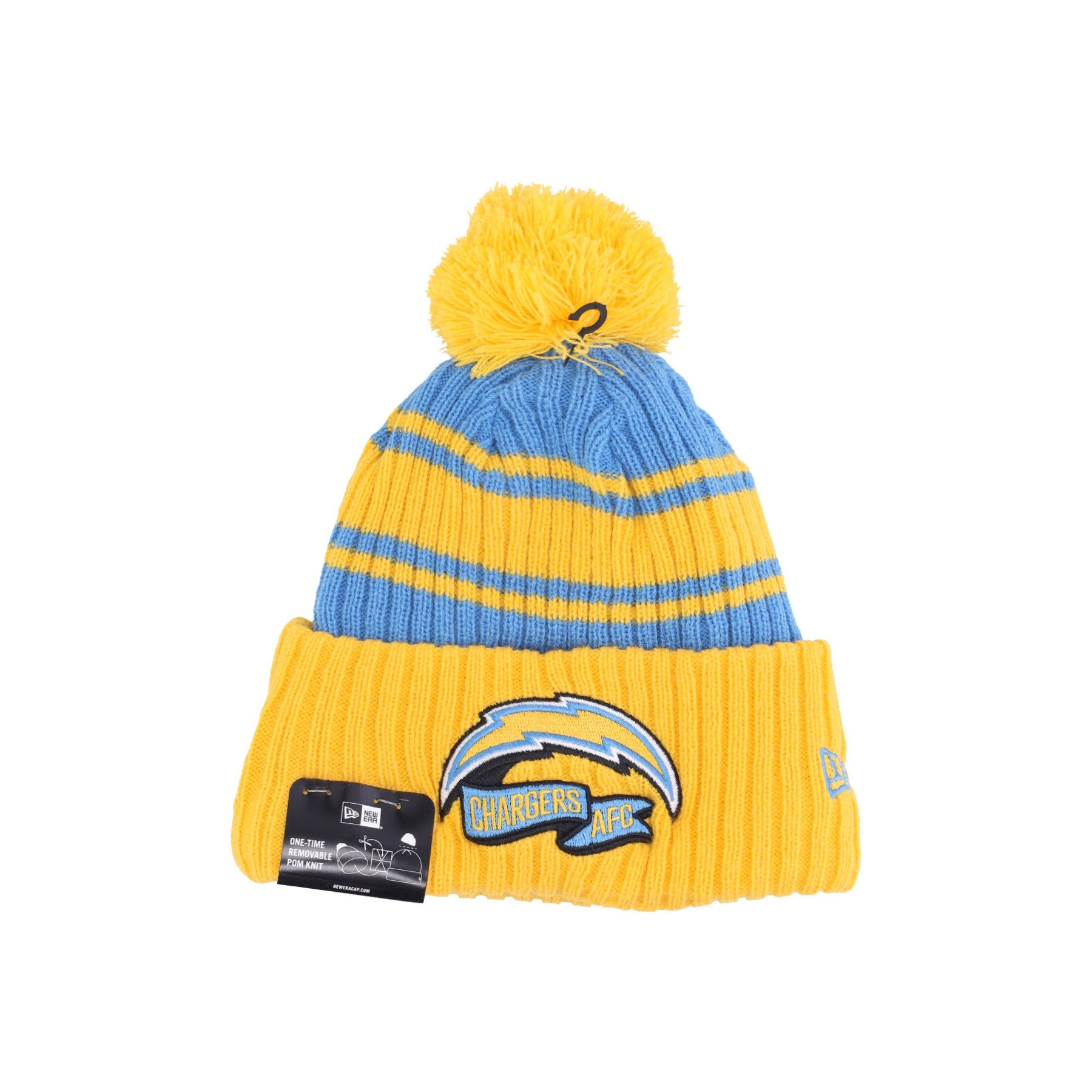 New Era, Cappello Pom Pom Uomo Nfl Sideline Sport Knit Cw Loscha, Original Team Colors