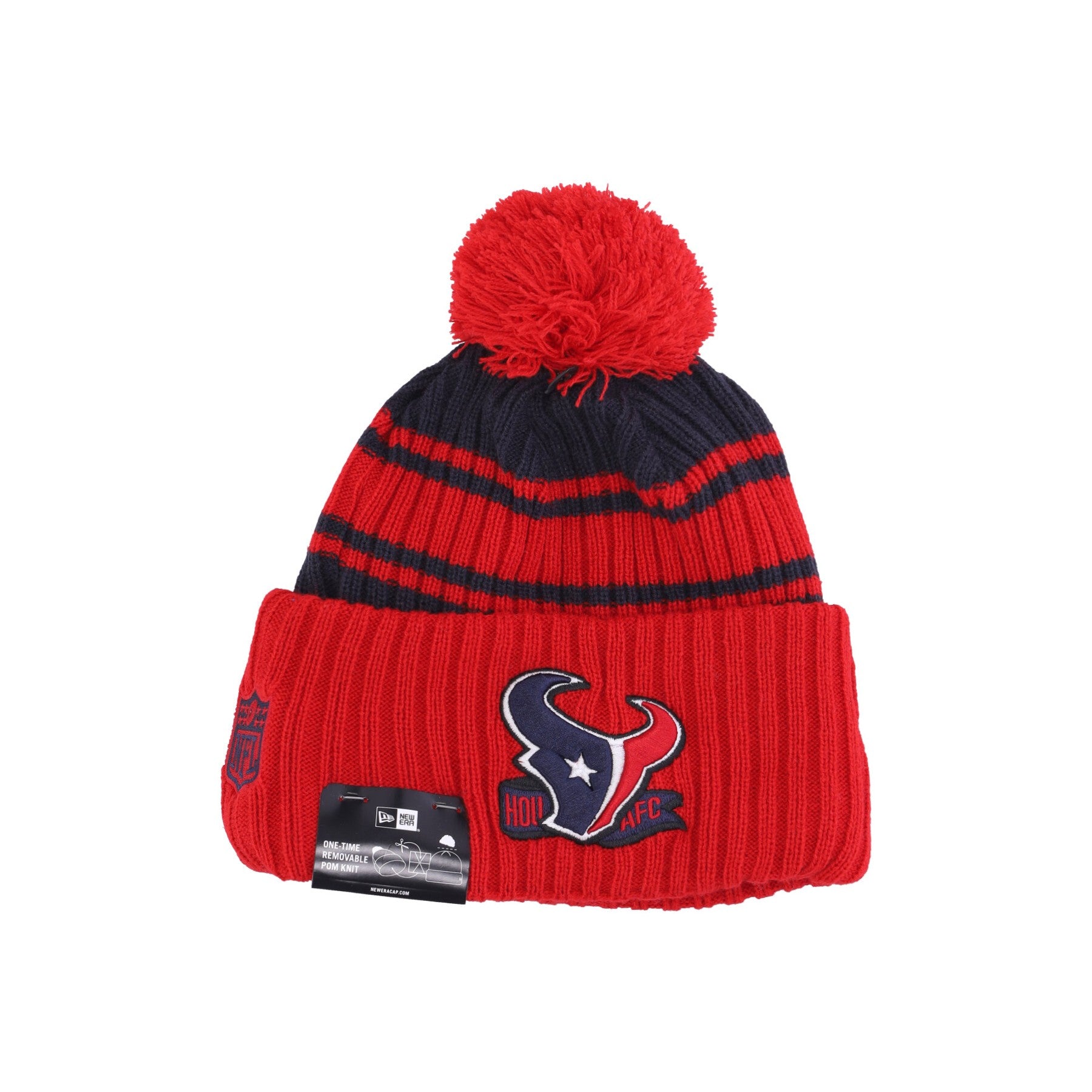 New Era, Cappello Pom Pom Uomo Nfl Sideline Sport Knit Cw Houtex, Original Team Colors