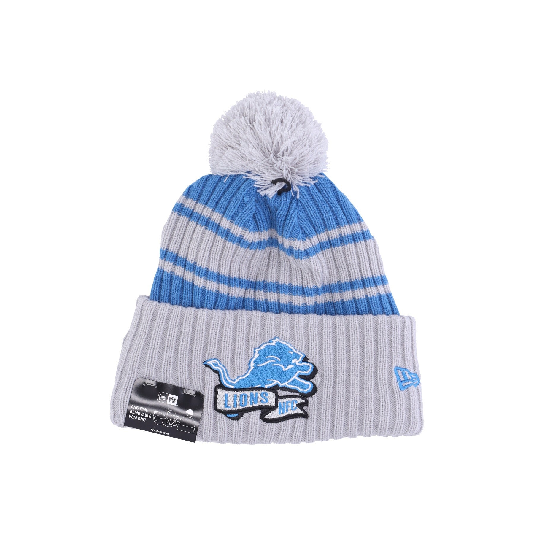 New Era, Cappello Pom Pom Uomo Nfl Sideline Sport Knit Cw Detlio, Original Team Colors