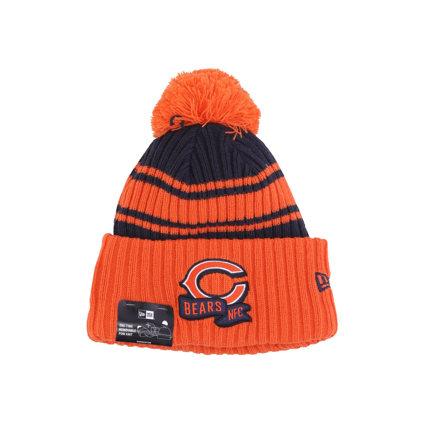 New Era, Cappello Pom Pom Uomo Nfl Sideline Sport Knit Cw Chibea, Original Team Colors