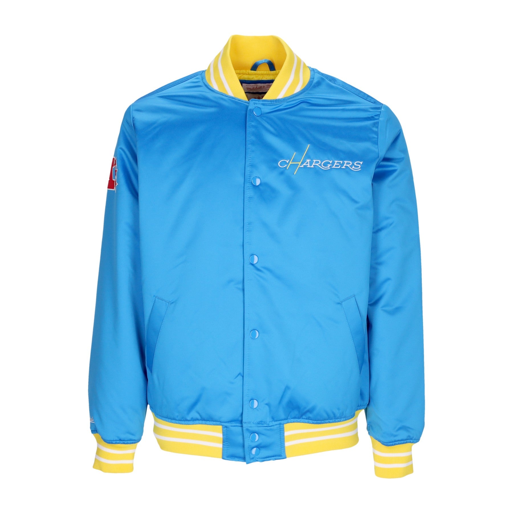 Mitchell & Ness, Giubbotto Bomber Uomo Nfl Heavyweight Satin Jacket Loscha, Original Team Colors