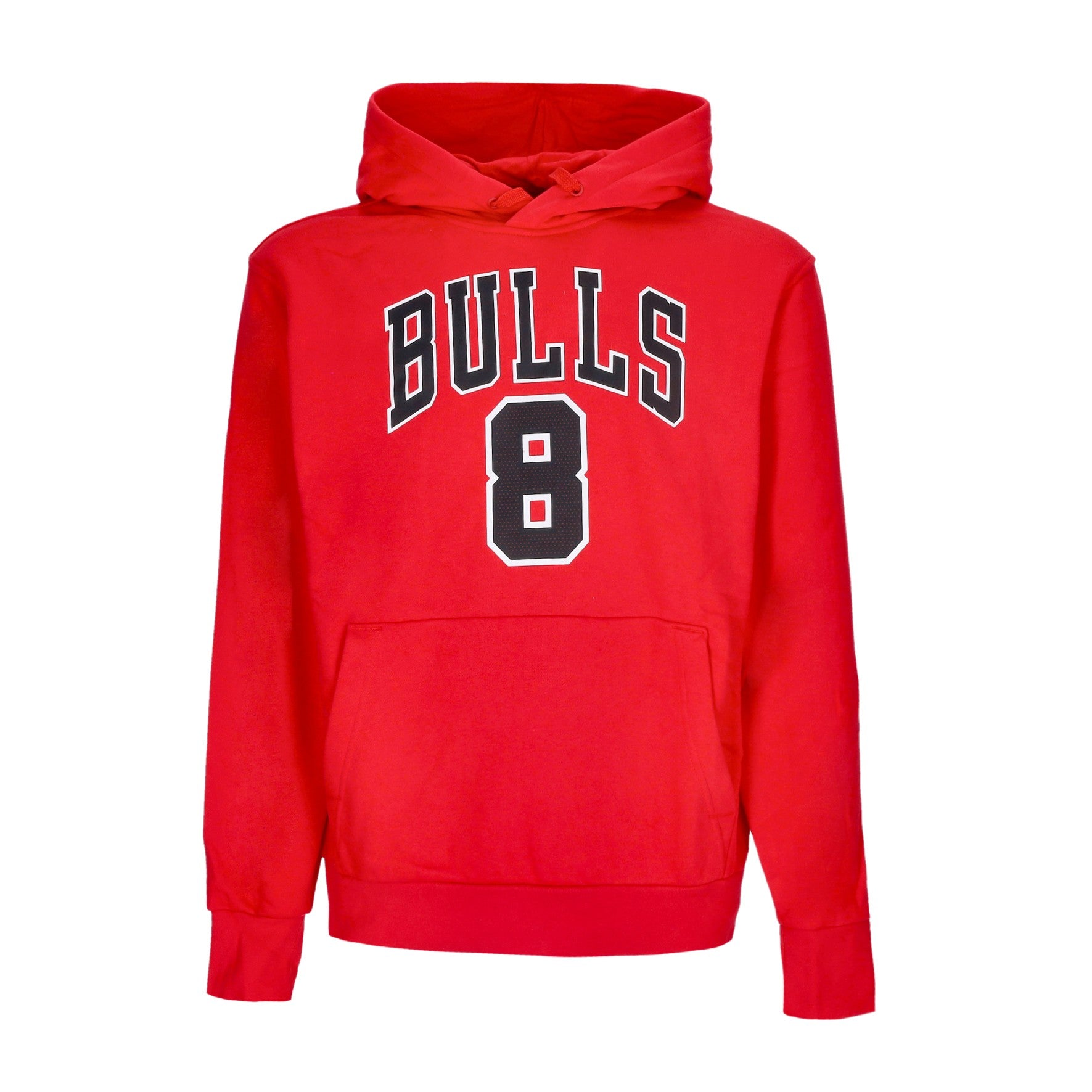 Nike Nba, Felpa Cappuccio Uomo Nba Essential Fleece Hoodie No 8 Zach Lavine Chibul, University Red