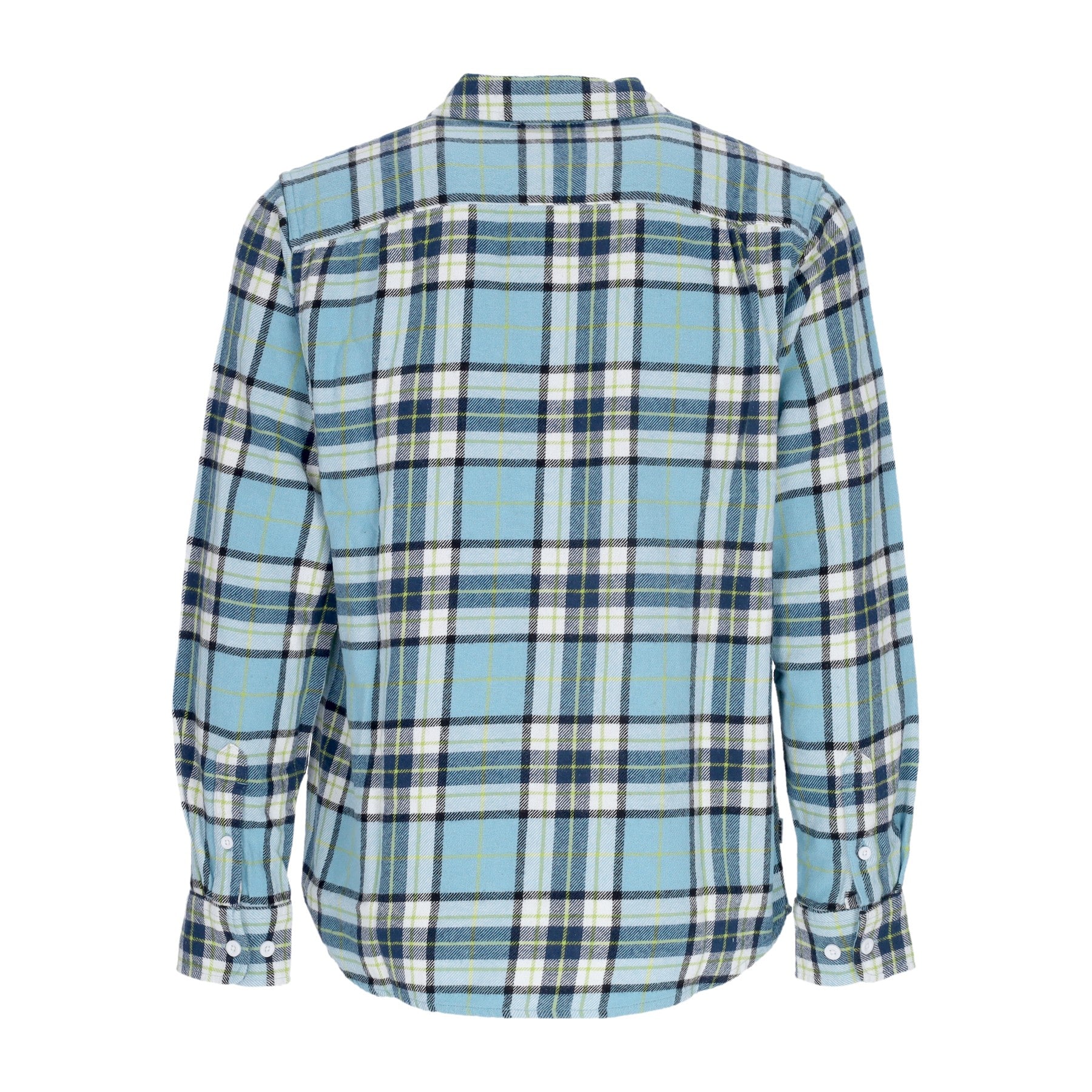 Obey, Camicia Manica Lunga Uomo Vince Woven L/s, Artic Blue Multi