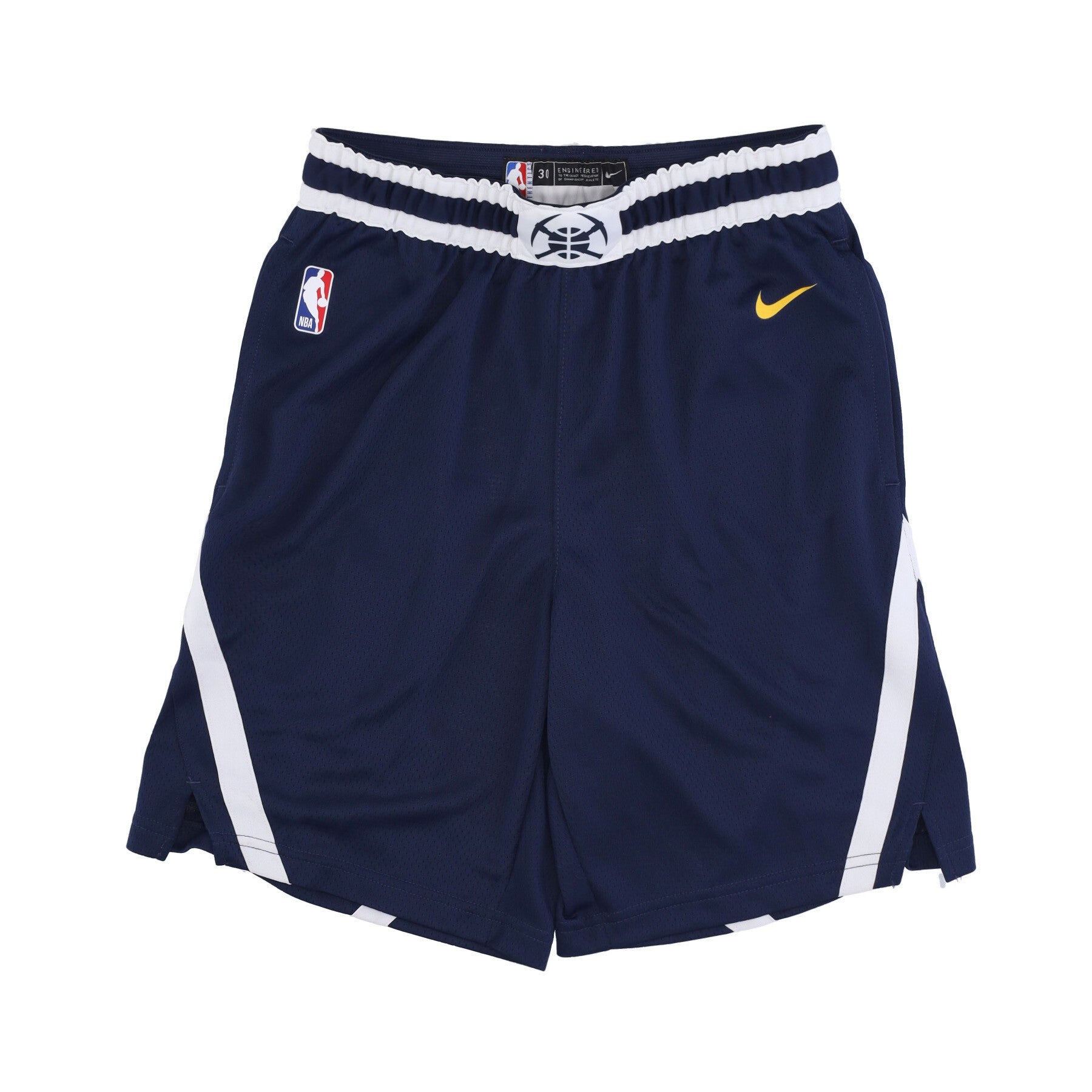 Men's Basketball Shorts Nba Swingman Short Icon Edition Dennug Road College Navy/white/amarillo