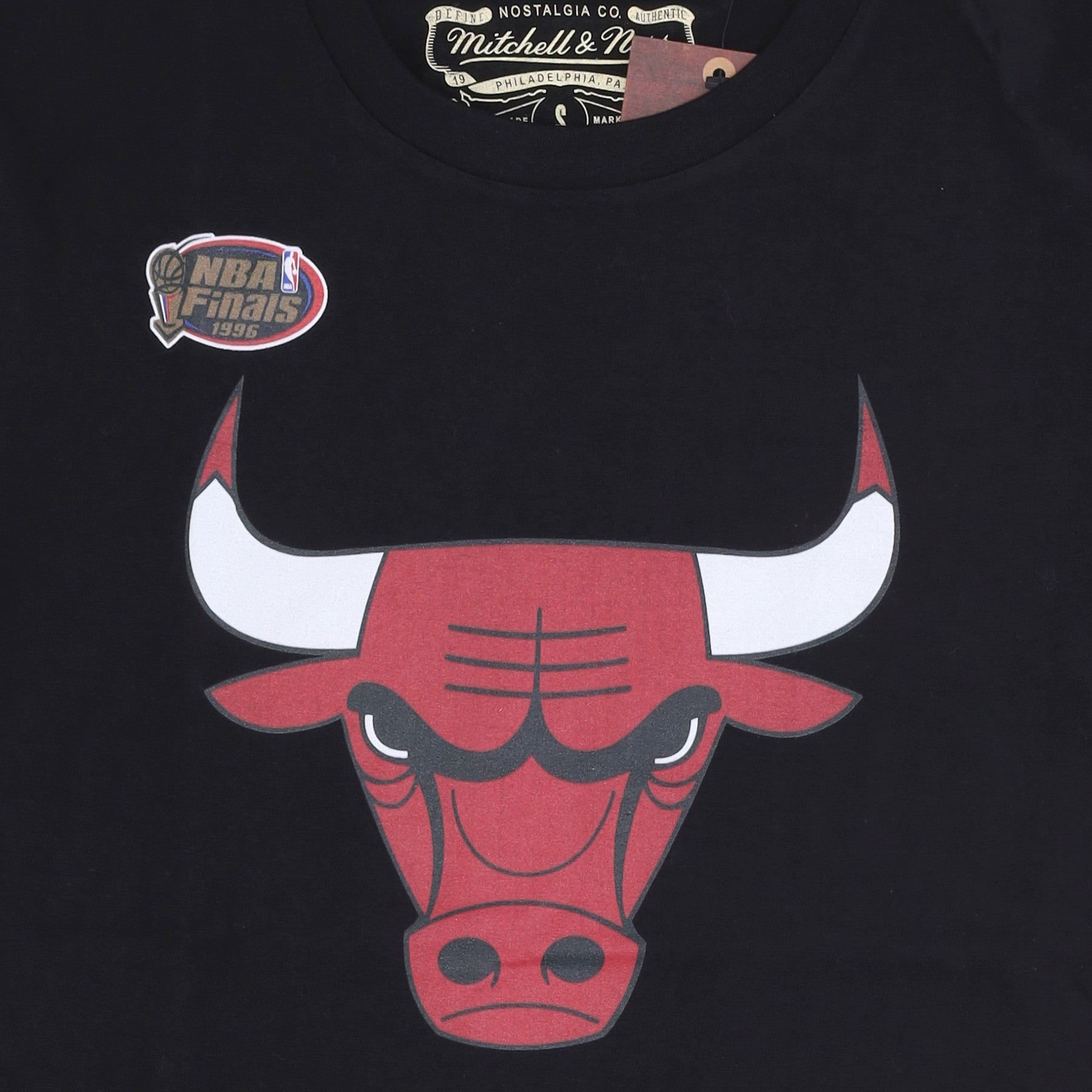 Mitchell & Ness, Maglietta Uomo Nba Team Logo Tee Hardwood Classics Chibul, Black