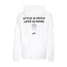 Atipici, Felpa Cappuccio Uomo Follow Your Art Style Is Much Hoodie, White