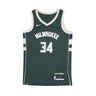 Nike Nba, Canotta Basket Uomo Nba Icon Edition 22 Dri-fit Swingman Jersey No 34 Giannis Antetokounmpo Milbuc, Fir