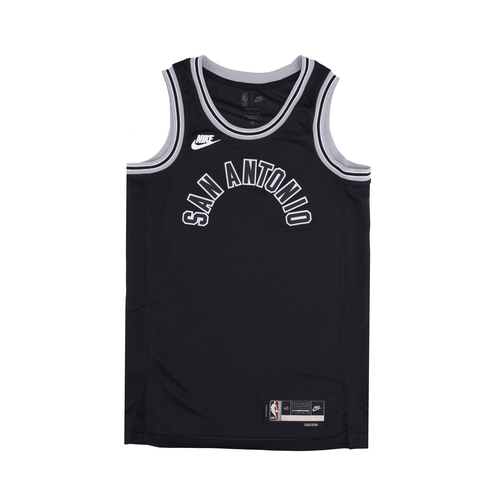 Men's Basketball Tank Top Nba Dri-fit Swingman Jersey Hwc B22 Sanspu Black/fit Silver/fit Silver