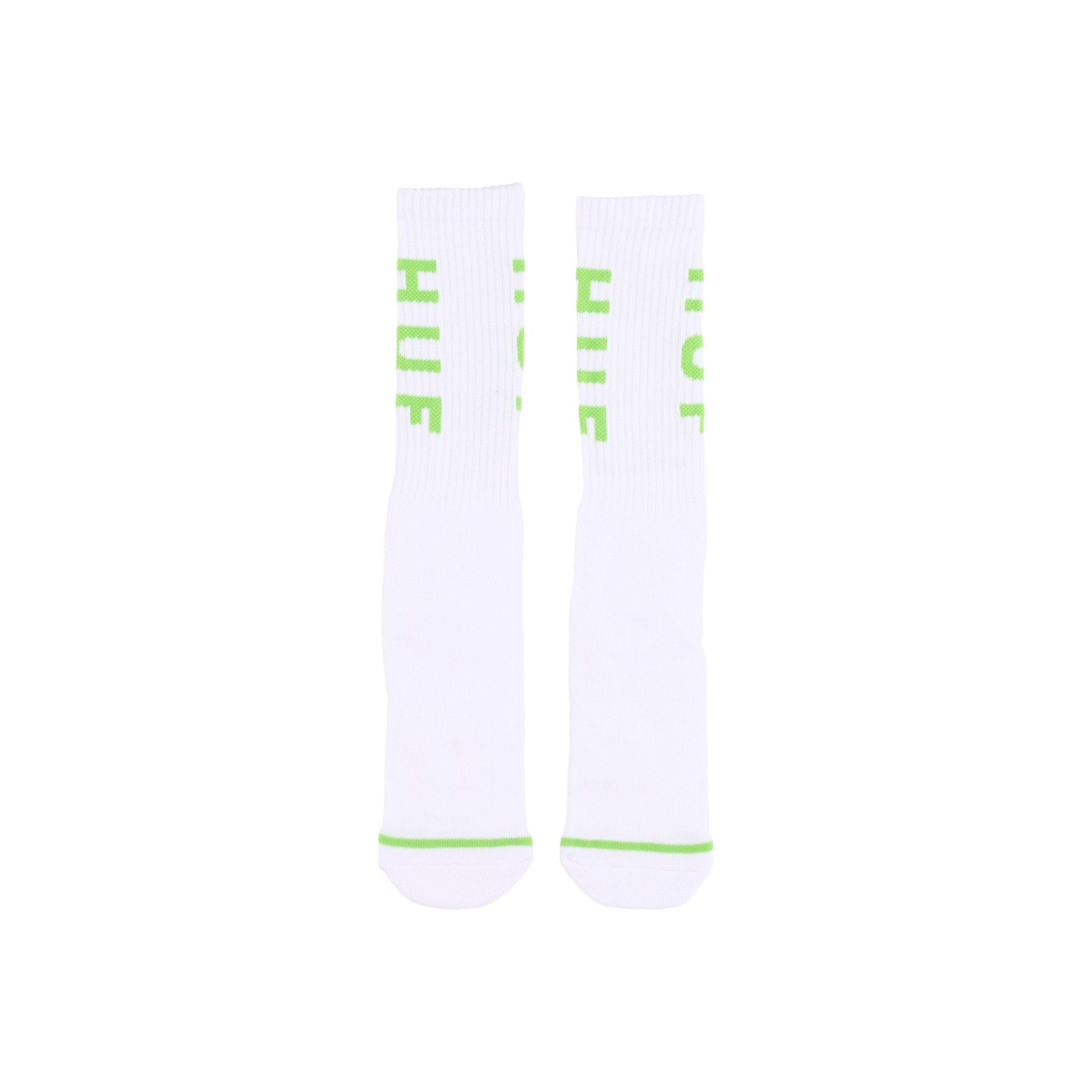 Huf, Calza Media Uomo Essential Og Logo Sock, White/lime