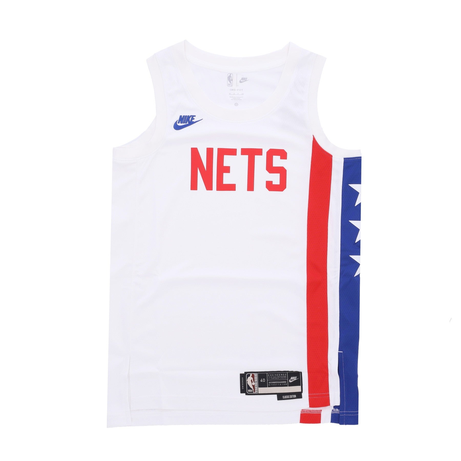 Men's Basketball Tank Top Nba Dri-fit Swingman Jersey Hwc B22 Bronet White/rush Blue