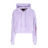 Alpha Industries, Felpa Leggera Cappuccio Corta Donna Frottee Hoodie Cos Wmn, Pale Violet