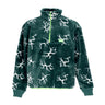 Huf, Felpa Collo Alto Uomo Quake Sherpa 1/4 Zip, Forest Green