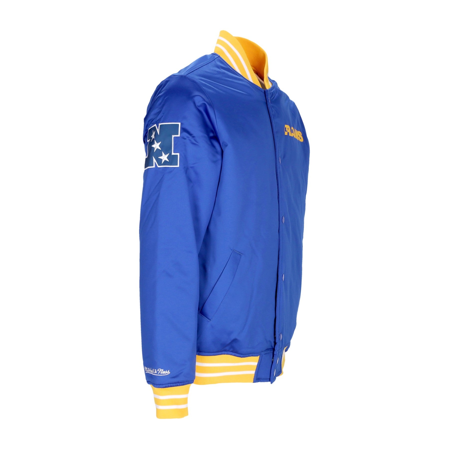 Mitchell & Ness, Giubbotto Bomber Uomo Nfl Heavyweight Satin Jacket Losram, 