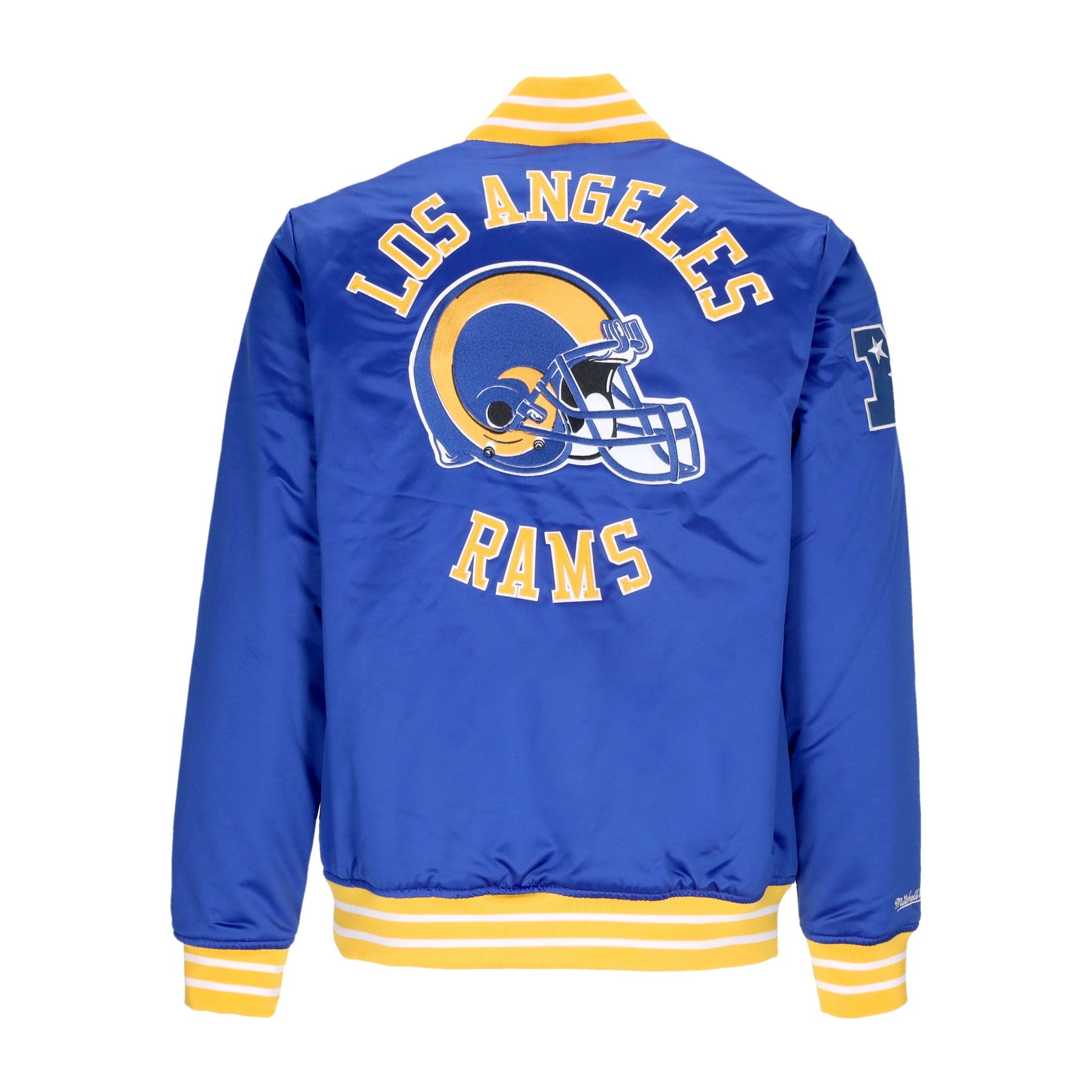 Mitchell & Ness, Giubbotto Bomber Uomo Nfl Heavyweight Satin Jacket Losram, 