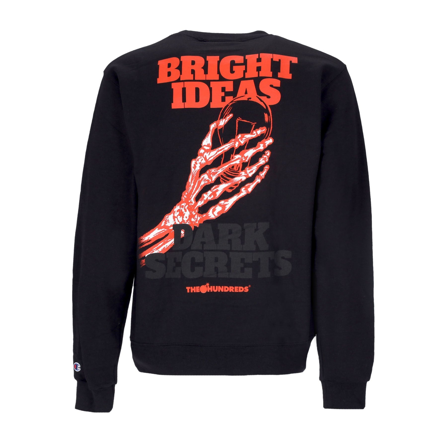 The Hundreds, Felpa Girocollo Uomo Bright Ideas Crewneck X Champions, Black