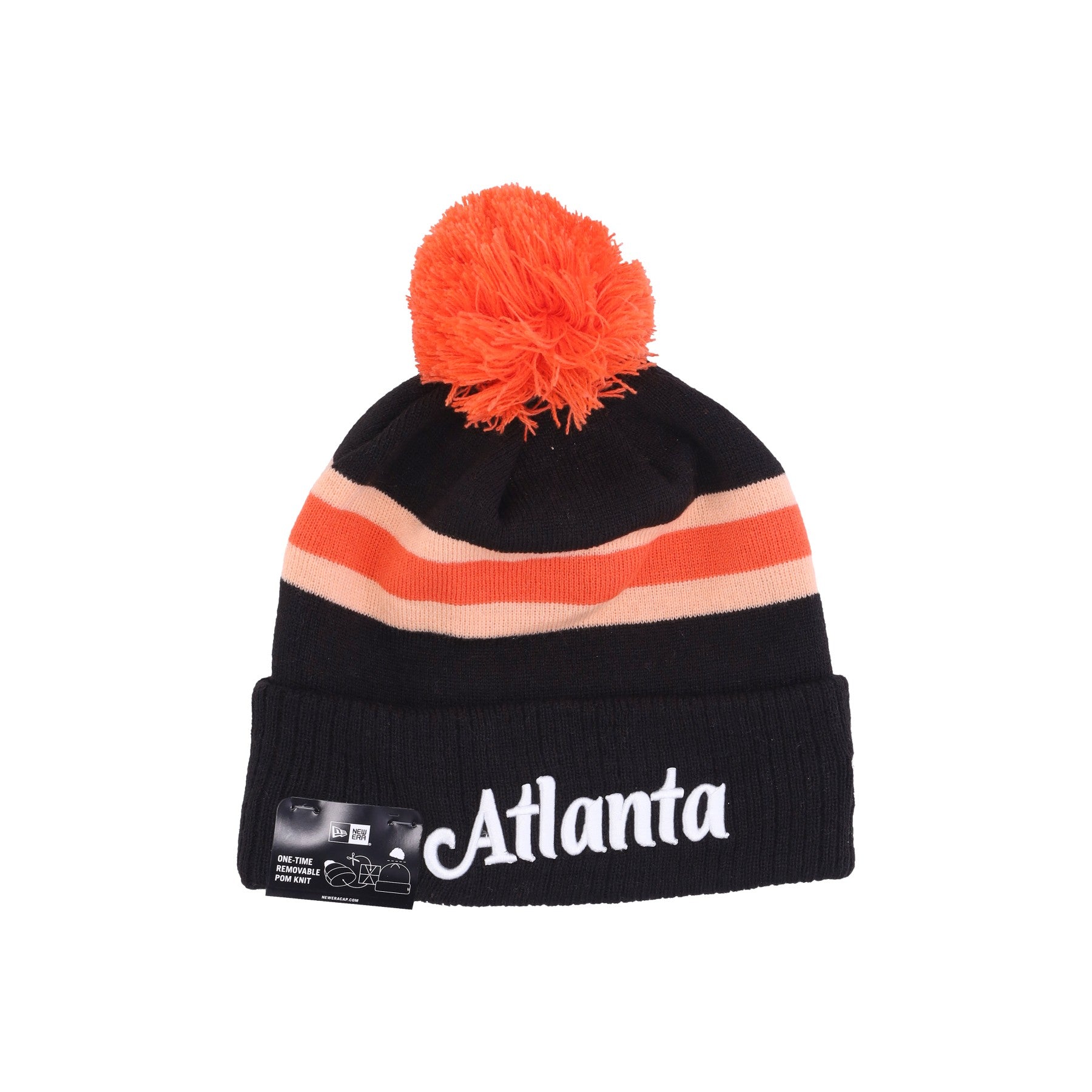 Cappello Pom Pom Uomo Nba City Night Knit Atlhaw Original Team Colors