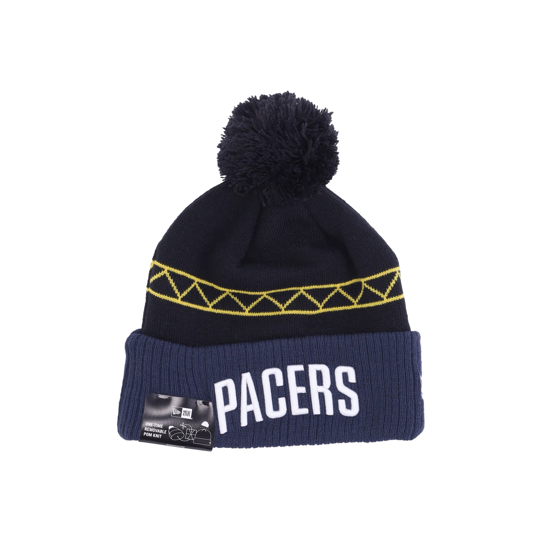 New Era, Cappello Pom Pom Uomo Nba City Night Knit Indpac, Original Team Colors