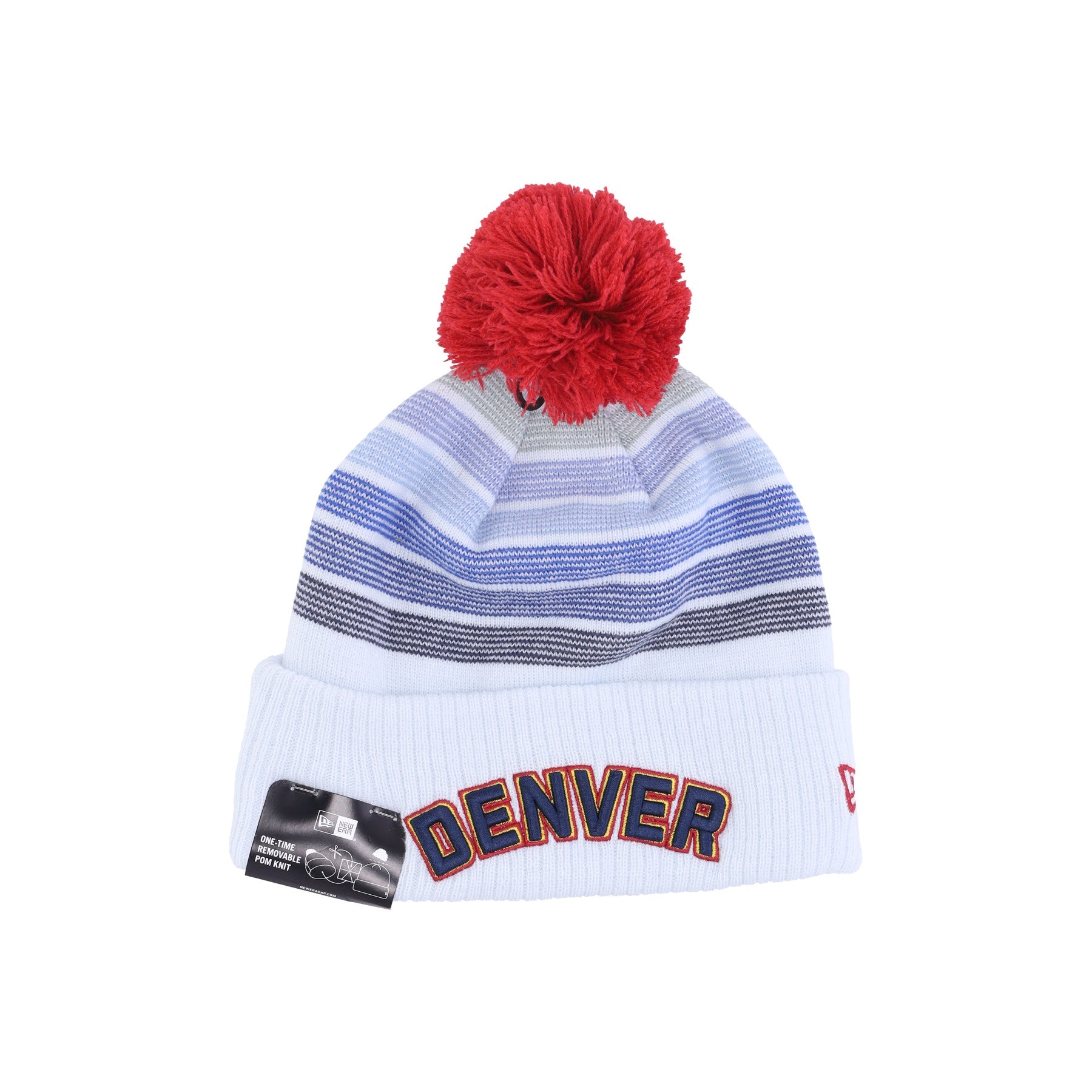 New Era, Cappello Pom Pom Uomo Nba City Night Knit Dennug, Original Team Colors