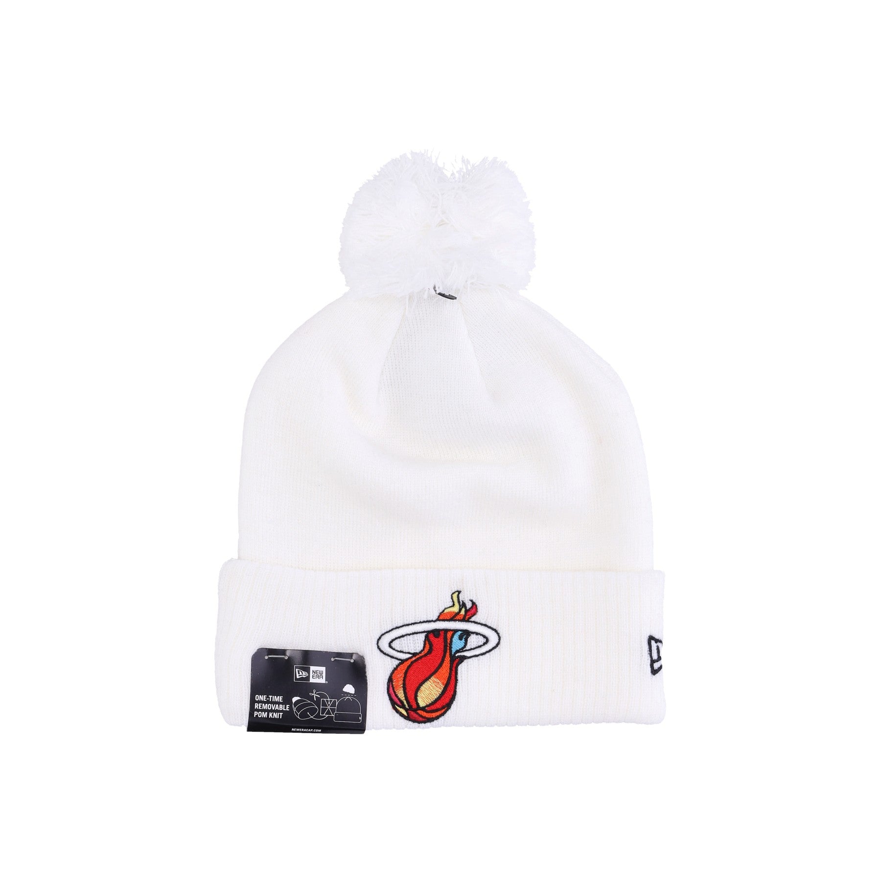 New Era, Cappello Pom Pom Uomo Nba City Night Alt Graphic Knit Miahea, Original Team Colors