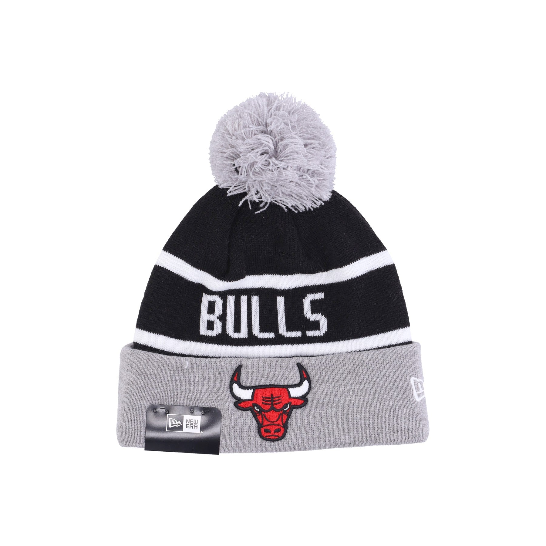 New Era, Cappello Pom Pom Uomo Nba Jake Cuff Beanie Chibul, Black