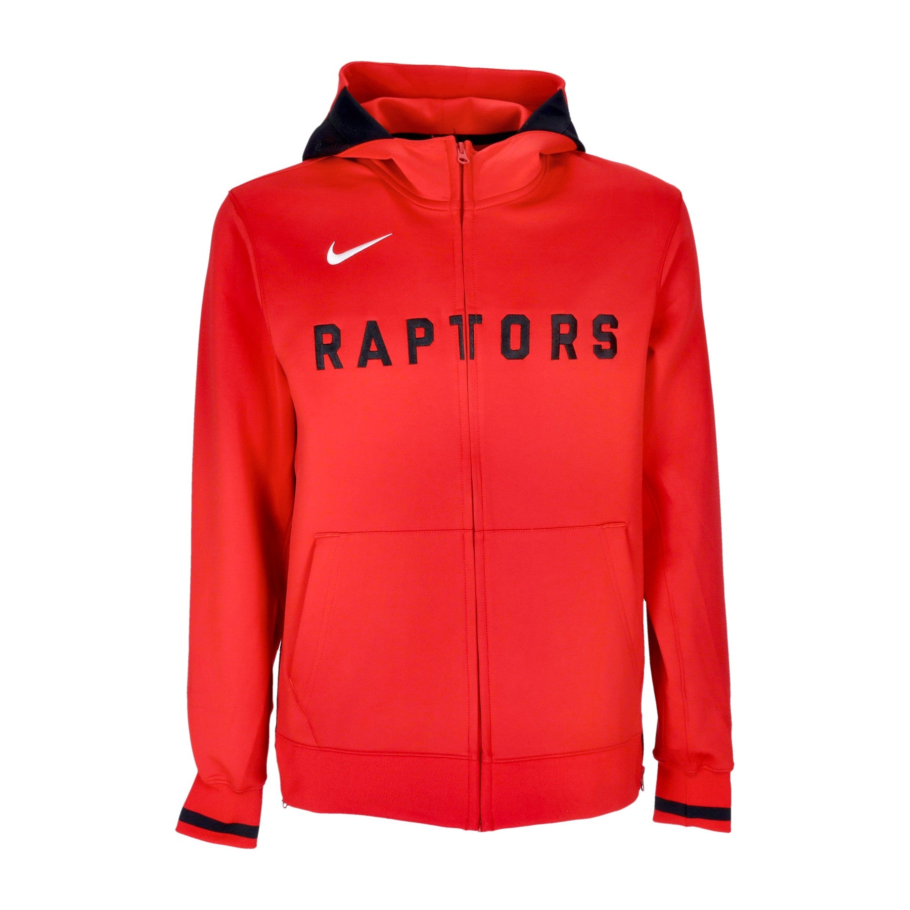 Nike Nba, Felpa Leggera Cappuccio Zip Uomo Nba Dri-fit Showtime Hoodie Full-zip Torrap, University Red/black/white