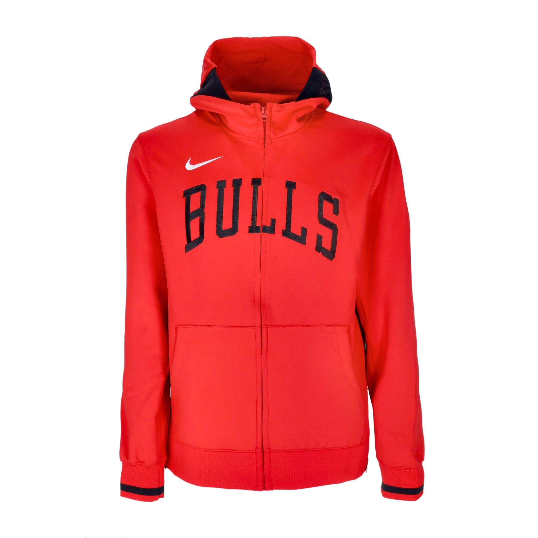 Nike Nba, Felpa Leggera Cappuccio Zip Uomo Nba Dri-fit Showtime Full-zip Hoodie Chibul, University Red/black/white