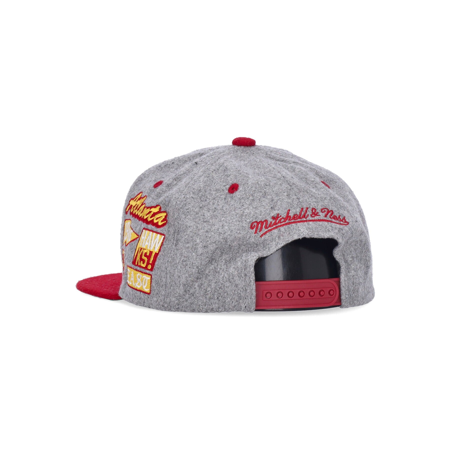 Mitchell & Ness, Cappellino Visiera Piatta Uomo Nba Melton Patch Snapback Hardwood Classics Atlhaw, 