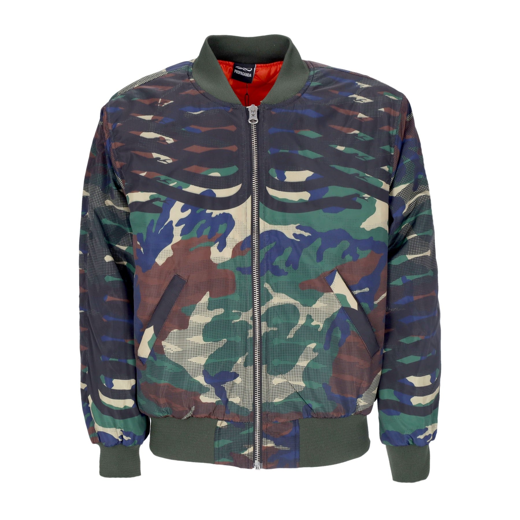 Propaganda, Giubbotto Bomber Uomo Ribs Bomber, Camo