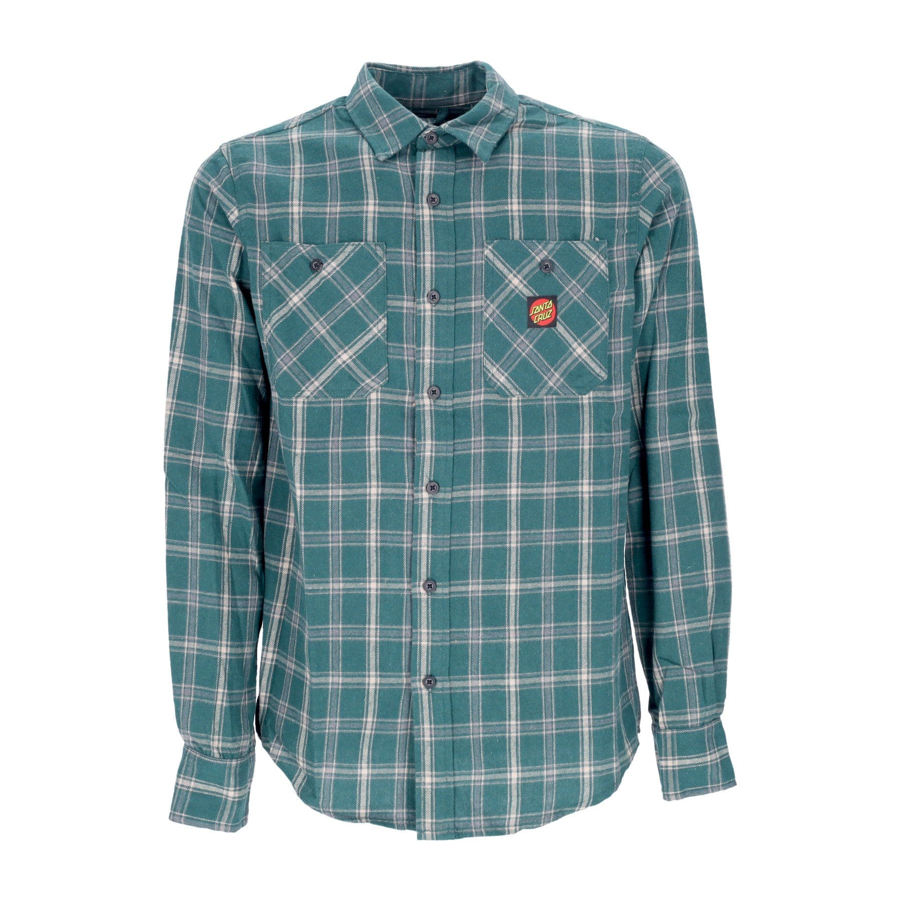 Santa Cruz, Camicia Manica Lunga Uomo Apex L/s Shirt, Cedar Check