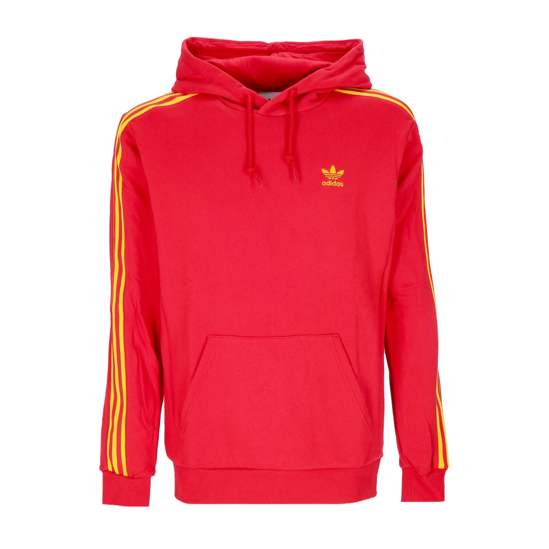 Adidas, Felpa Leggera Cappuccio Uomo Fb Nations Hoody, Team Power Red/team Colleg Gold