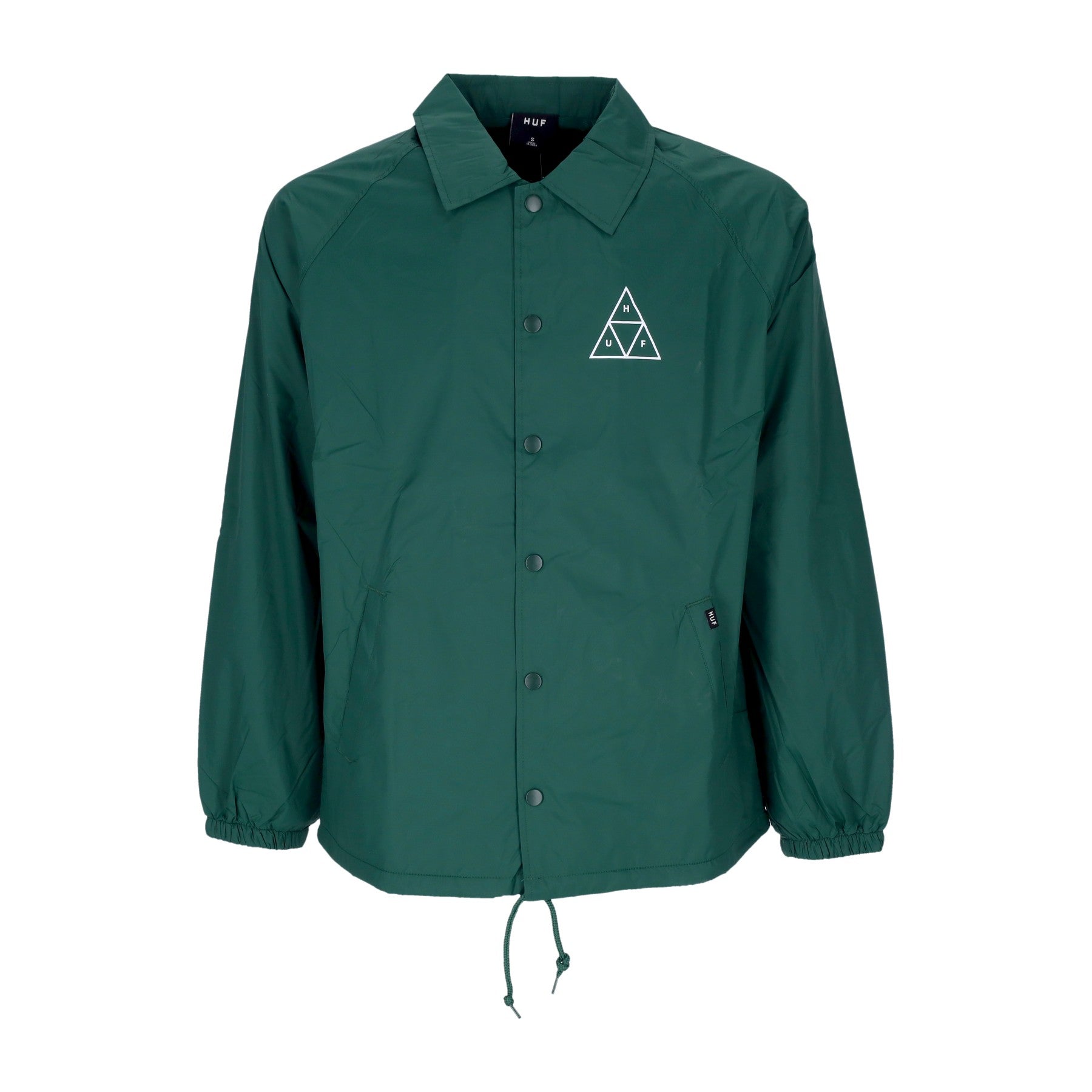 Huf, Giacca Coach Jacket Uomo Essentials Coaches Jacket, Forest Green