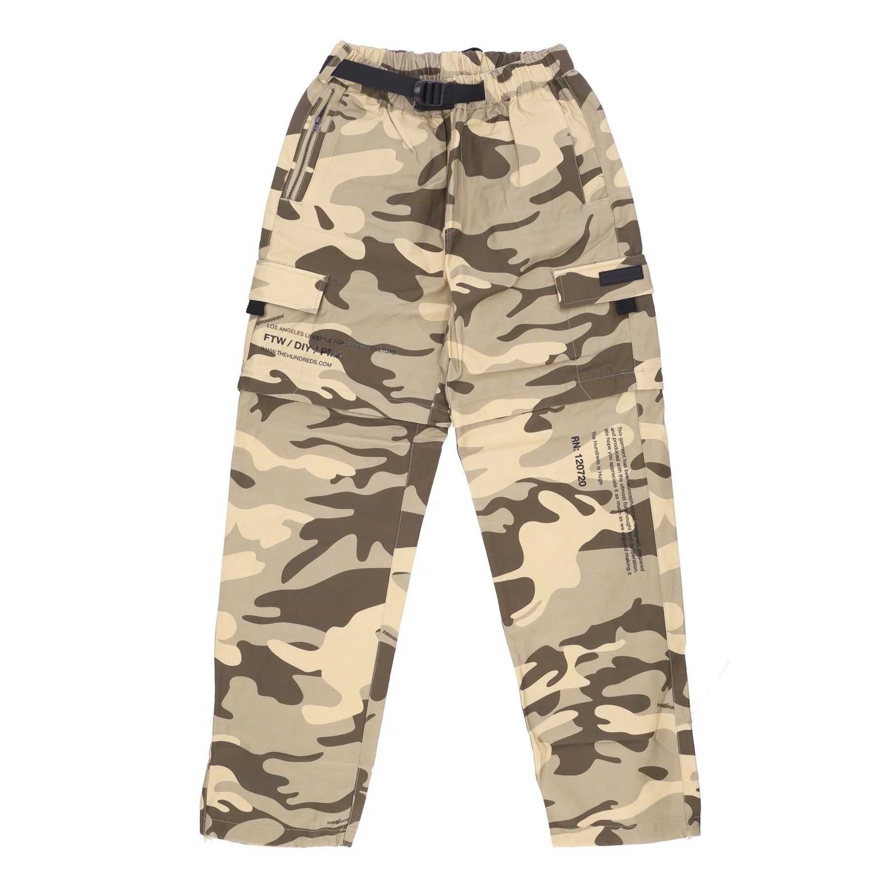 Pantalon de pantalon pour hommes longs Pantalon convertible Camo