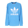 Adidas, Felpa Leggera Girocollo Donna Trefoil Crewneck, Pulse Blue