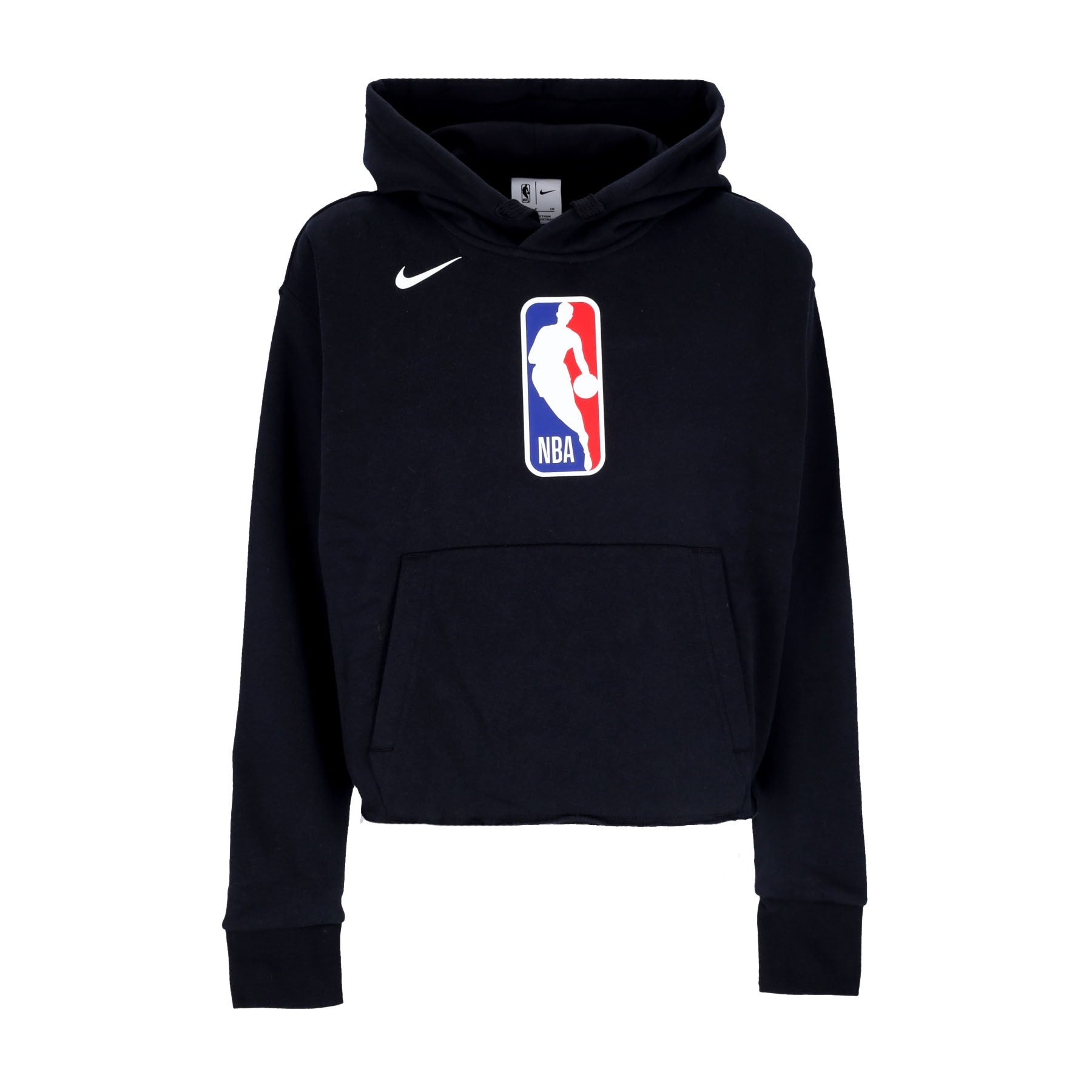 Nike Nba, Felpa Cappuccio Uomo Nba Essential Fleece Hoodie Team 31, Black