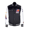 Mitchell & Ness, Giubbotto Bomber Uomo Nba Team Origins Varsity Satin Jacket Hardwood Classics  Phosun, Black/white